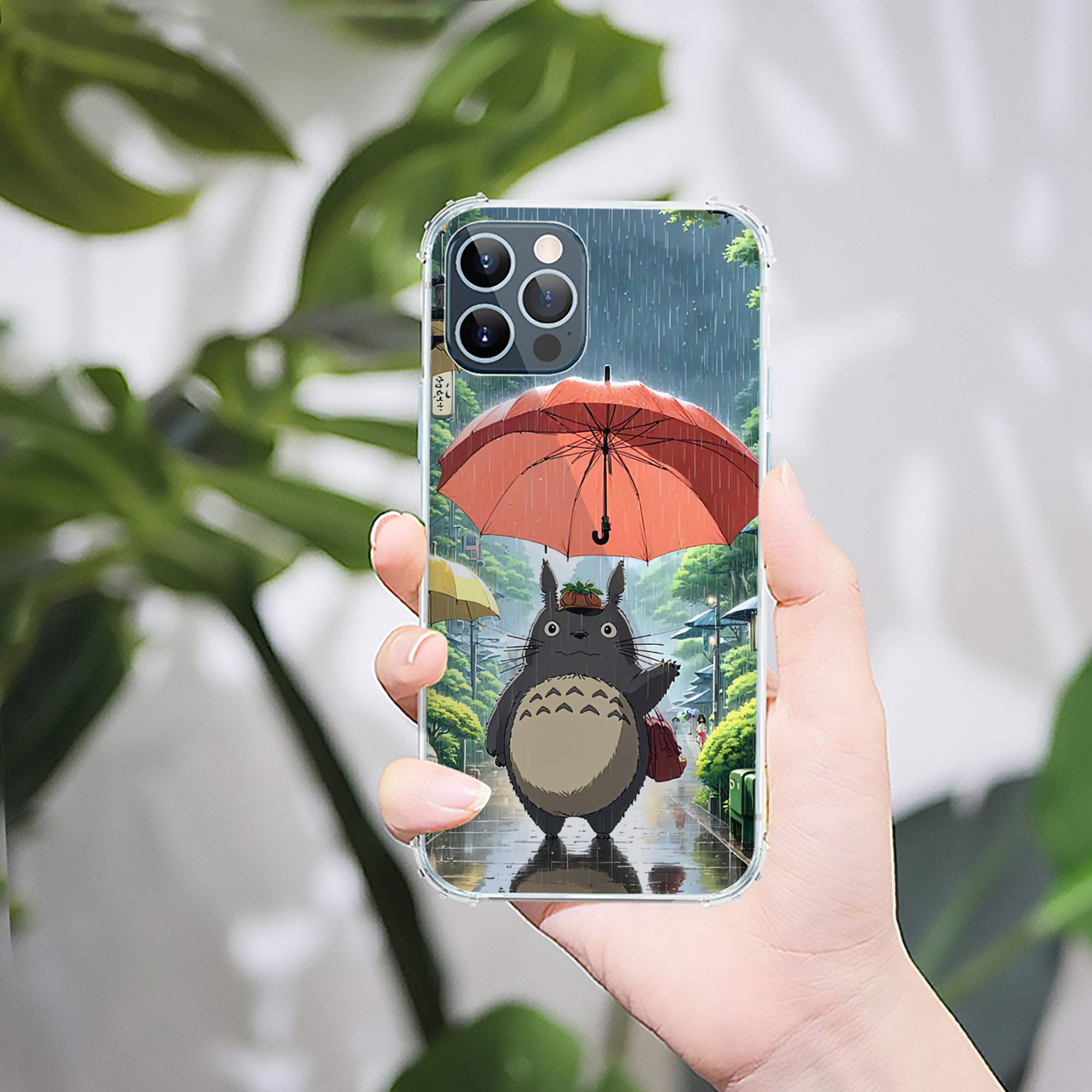 （画像用） となりのトトロ 草壁メイ 草壁サツキ My Neighbor Totoro Satsuki Kusakabe Mei Kusakabe 【iPhone 12シリーズ対応】透明スマホケース（クリアソフトケース）